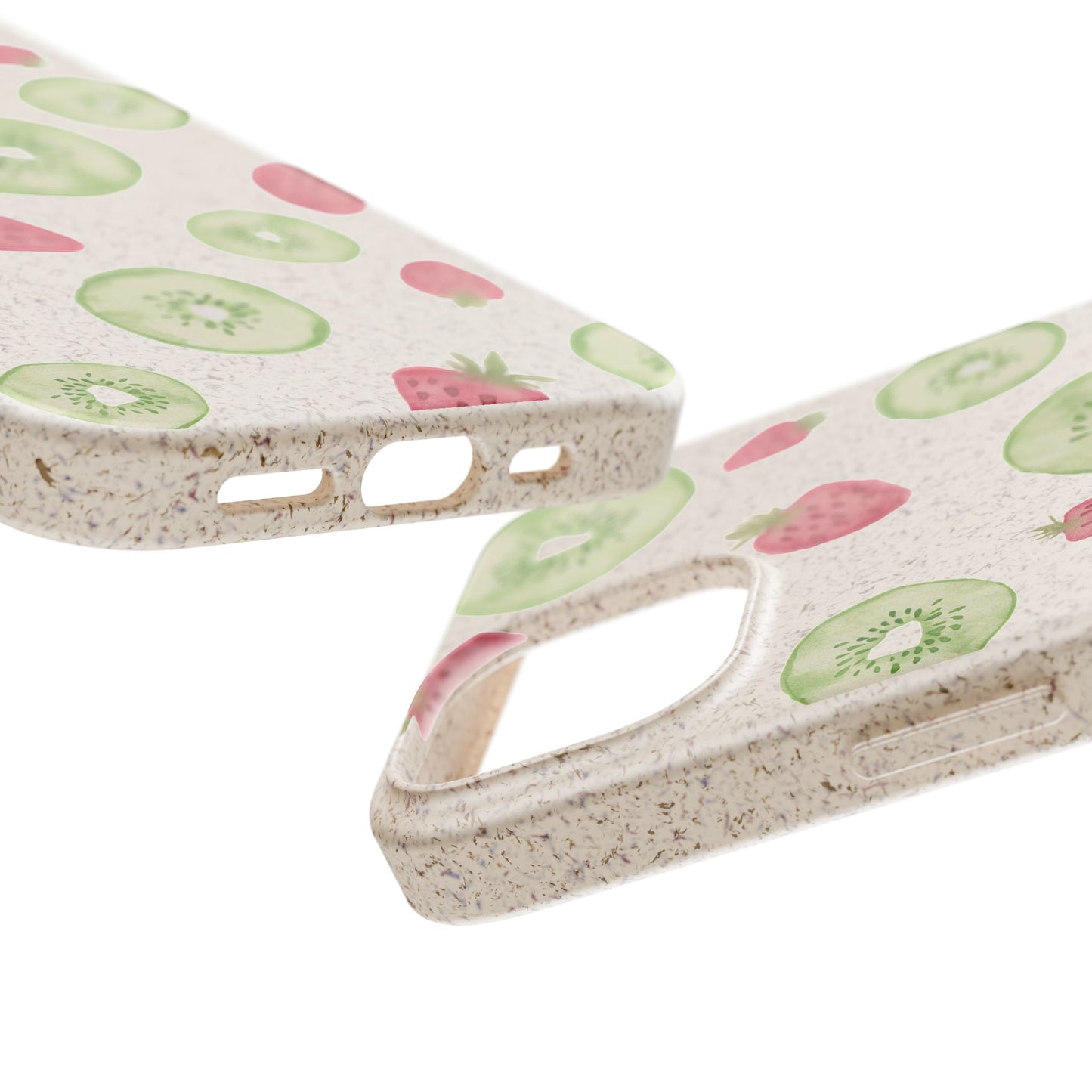 Strawberry Kiwi Biodegradable Phone Case - Watercolor Design by Ciera Sommer