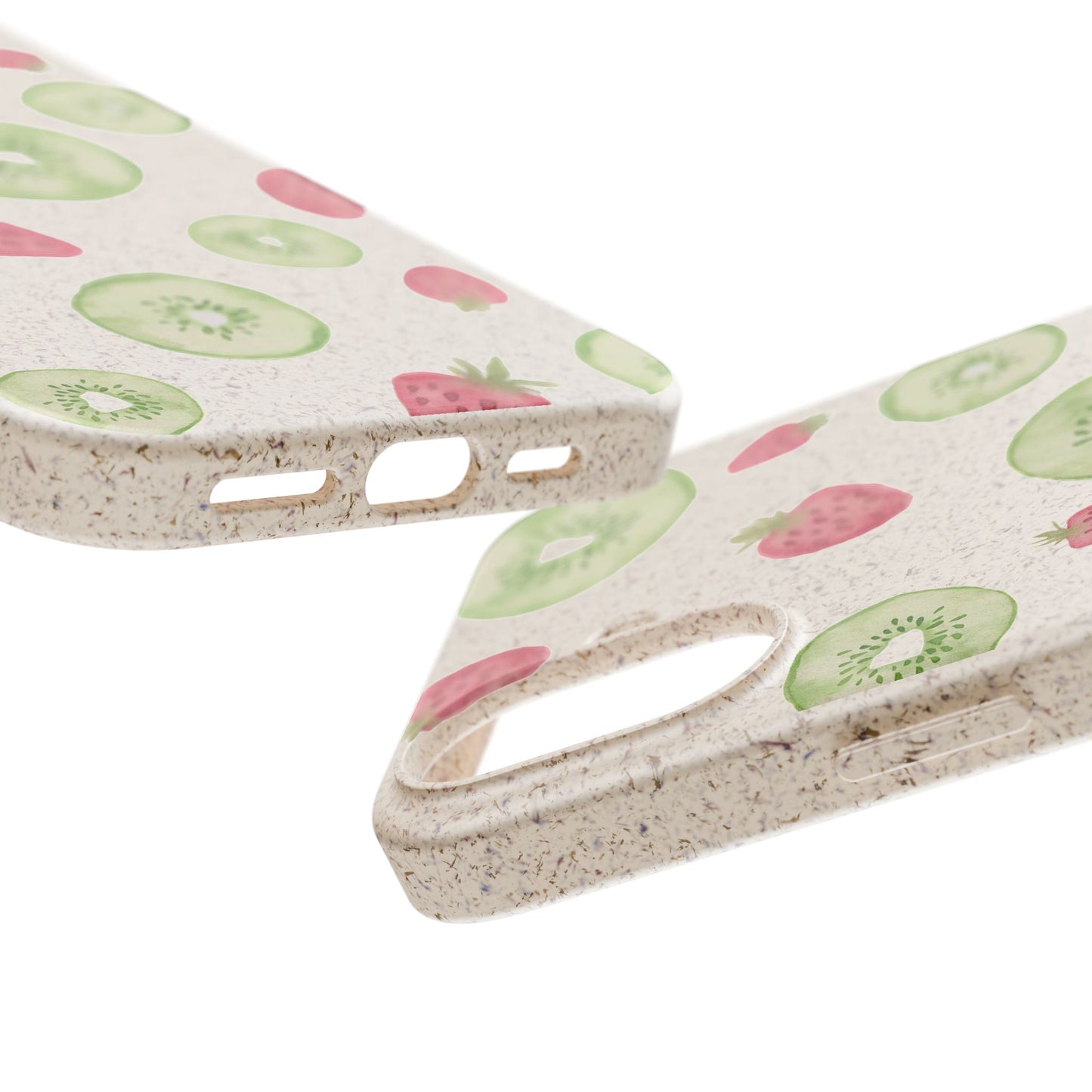 Strawberry Kiwi Biodegradable Phone Case - Watercolor Design by Ciera Sommer