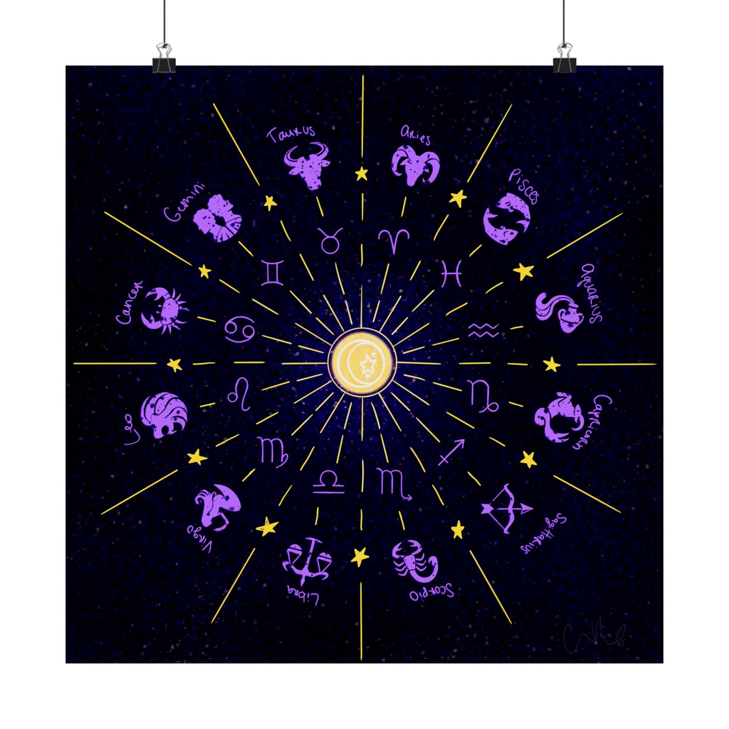 Astrology Themed Vertical Posters, Zodiac Wall Art, Celestial Decor, Horoscope Prints, Gift for Astrology Lovers