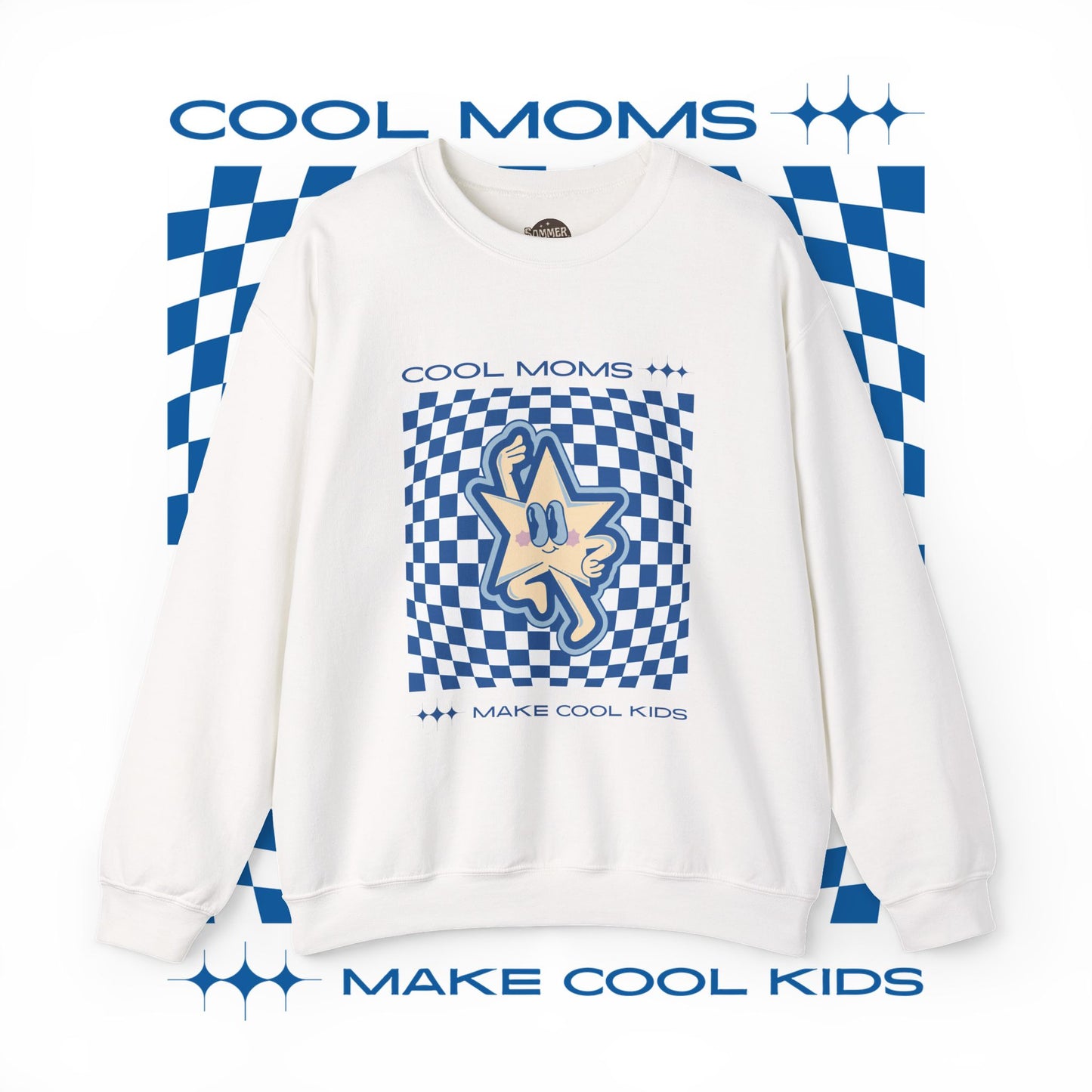Cool Moms Make Cool Kids Sweatshirt, Unisex Crewneck Jumper, Mom Gift, Mother's Day, Mom Birthday, Parenting Apparel