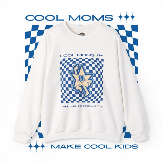 Cool Moms Make Cool Kids Sweatshirt, Unisex Crewneck Jumper, Mom Gift, Mother's Day, Mom Birthday, Parenting Apparel