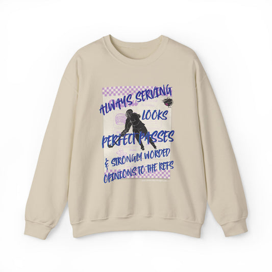 Crewneck Sweatshirt - "Always Serving Looks" Graphic Crewneck