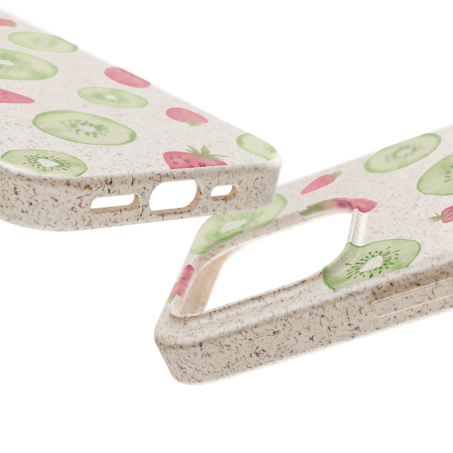 Strawberry Kiwi Biodegradable Phone Case - Watercolor Design by Ciera Sommer