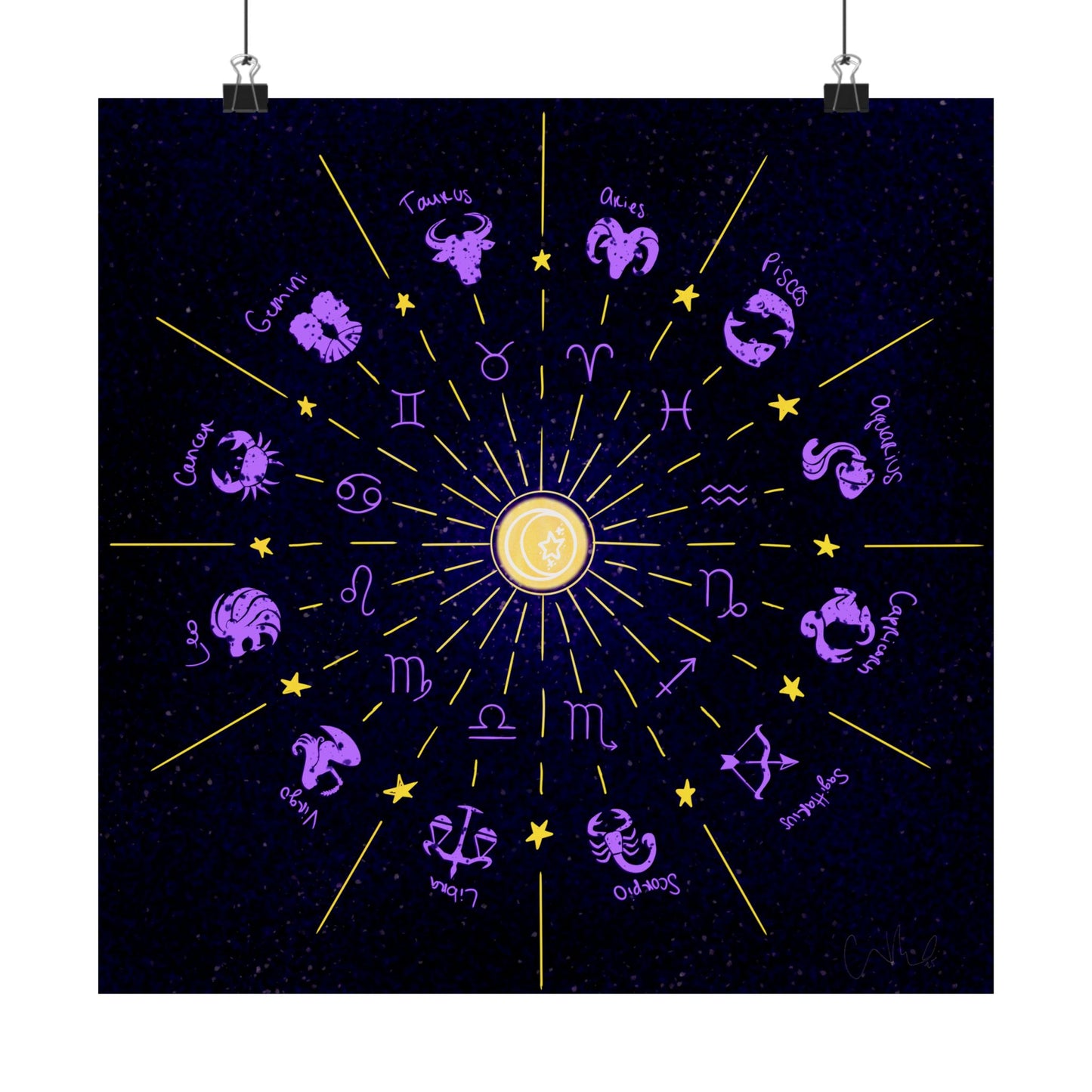 Astrology Themed Vertical Posters, Zodiac Wall Art, Celestial Decor, Horoscope Prints, Gift for Astrology Lovers