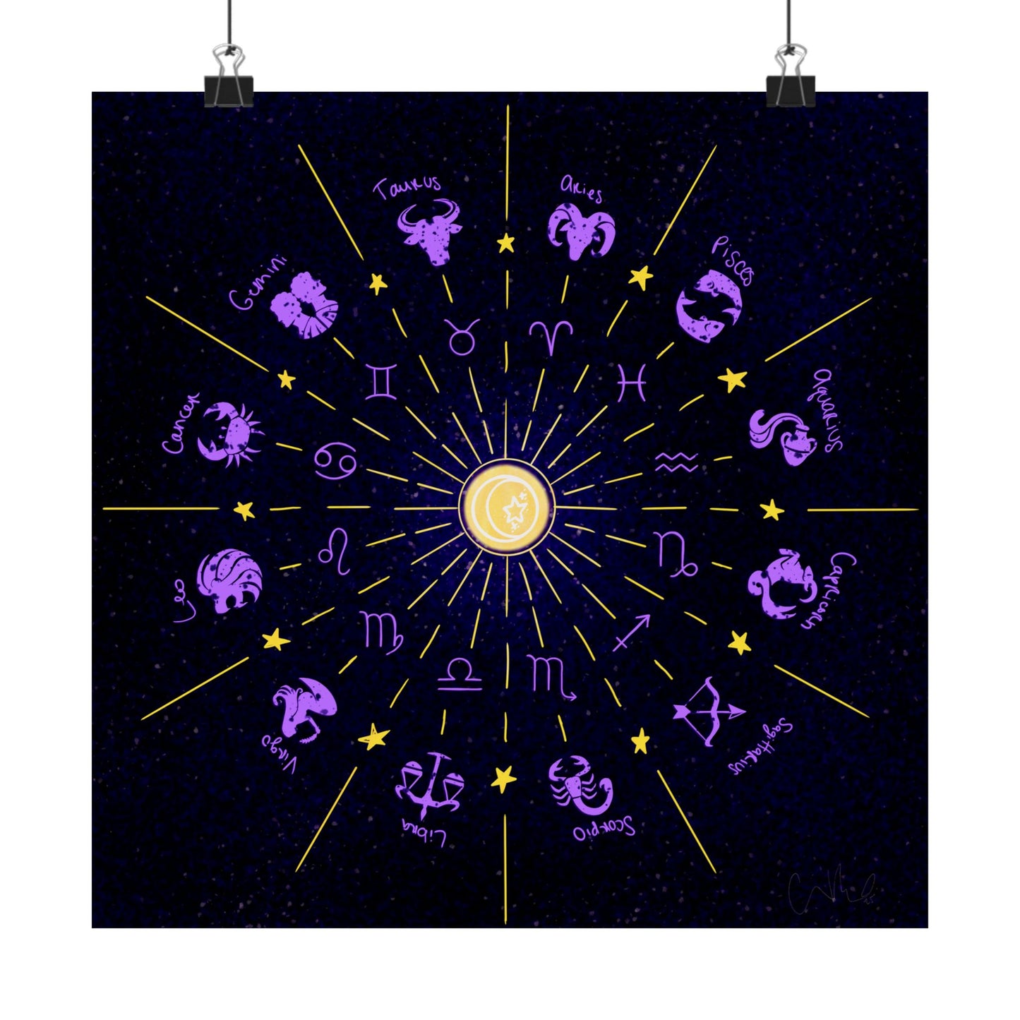 Astrology Themed Vertical Posters, Zodiac Wall Art, Celestial Decor, Horoscope Prints, Gift for Astrology Lovers