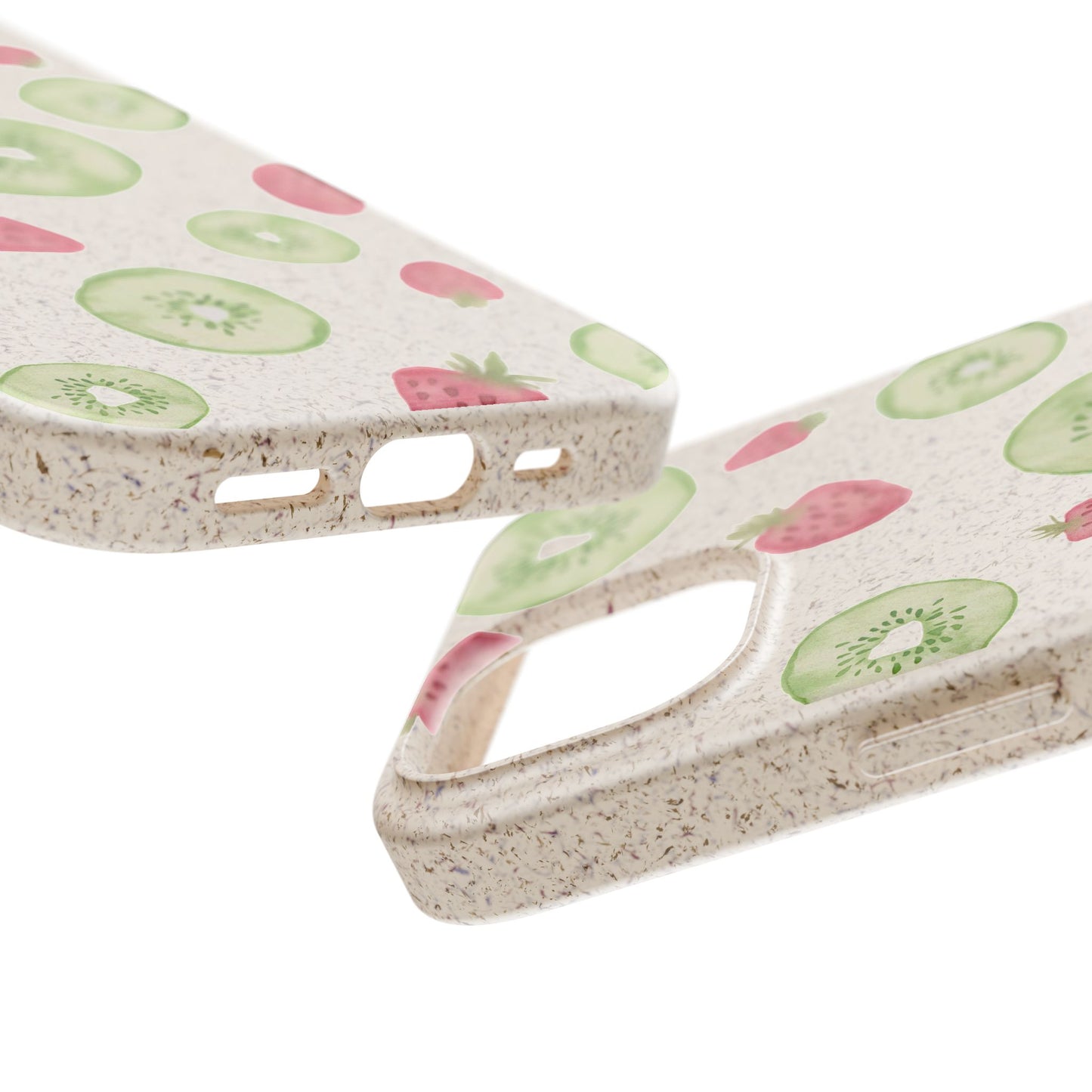 Strawberry Kiwi Biodegradable Phone Case - Watercolor Design by Ciera Sommer
