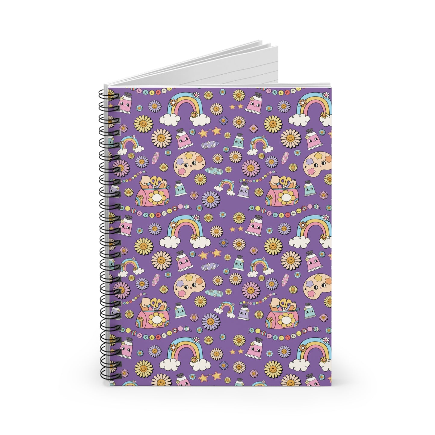 Whimsical Spiral Notebook - Fun Designs for Note-Taking, Journaling, School Supplies, Gifts for Kids, Teachers