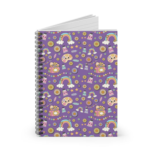 Whimsical Spiral Notebook - Fun Designs for Note-Taking, Journaling, School Supplies, Gifts for Kids, Teachers