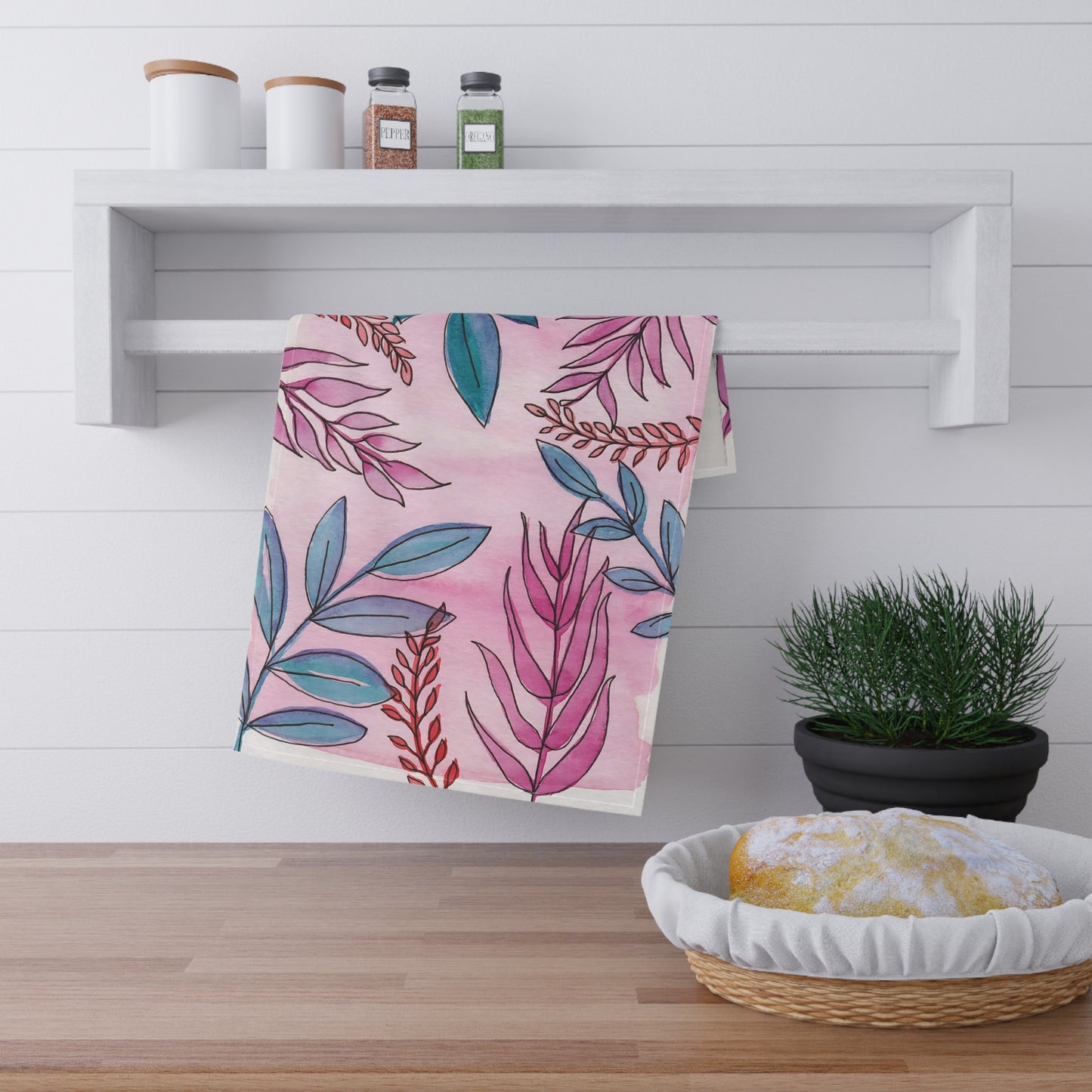 Tropical Tiki Tea Towel