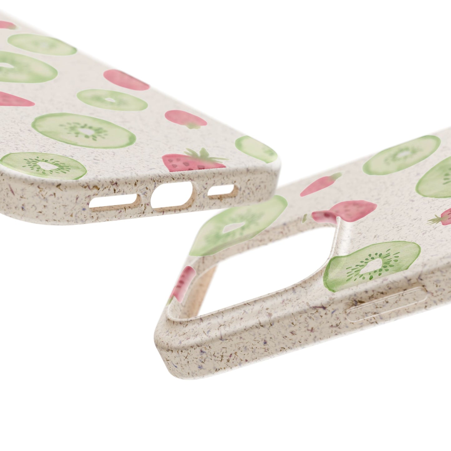 Strawberry Kiwi Biodegradable Phone Case - Watercolor Design by Ciera Sommer