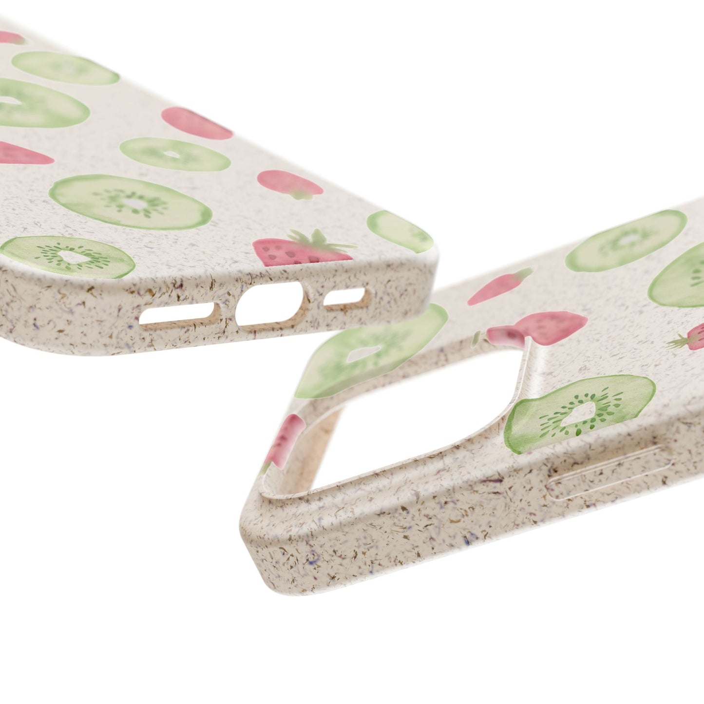 Strawberry Kiwi Biodegradable Phone Case - Watercolor Design by Ciera Sommer