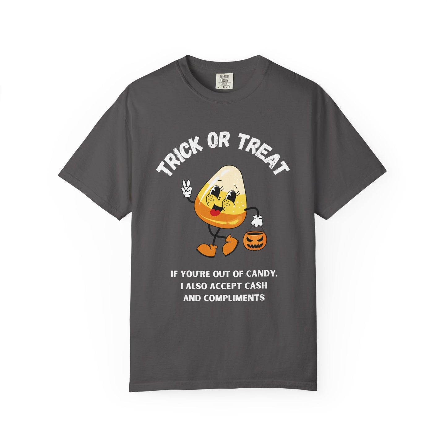 Halloween Humor T-Shirt, Fun Trick or Treat Shirt, Perfect for Fall Parties, Halloween Costume, Gift for Friends