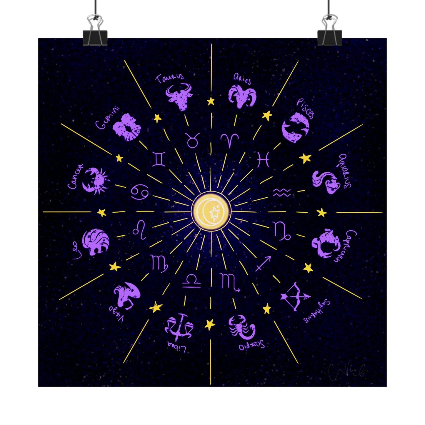 Astrology Themed Vertical Posters, Zodiac Wall Art, Celestial Decor, Horoscope Prints, Gift for Astrology Lovers