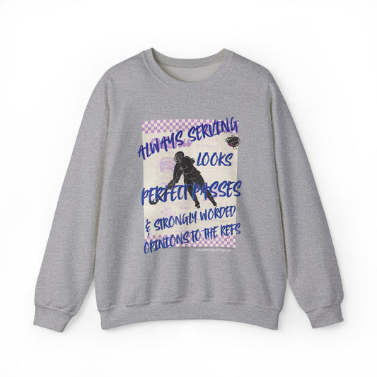 Crewneck Sweatshirt - "Always Serving Looks" Graphic Crewneck
