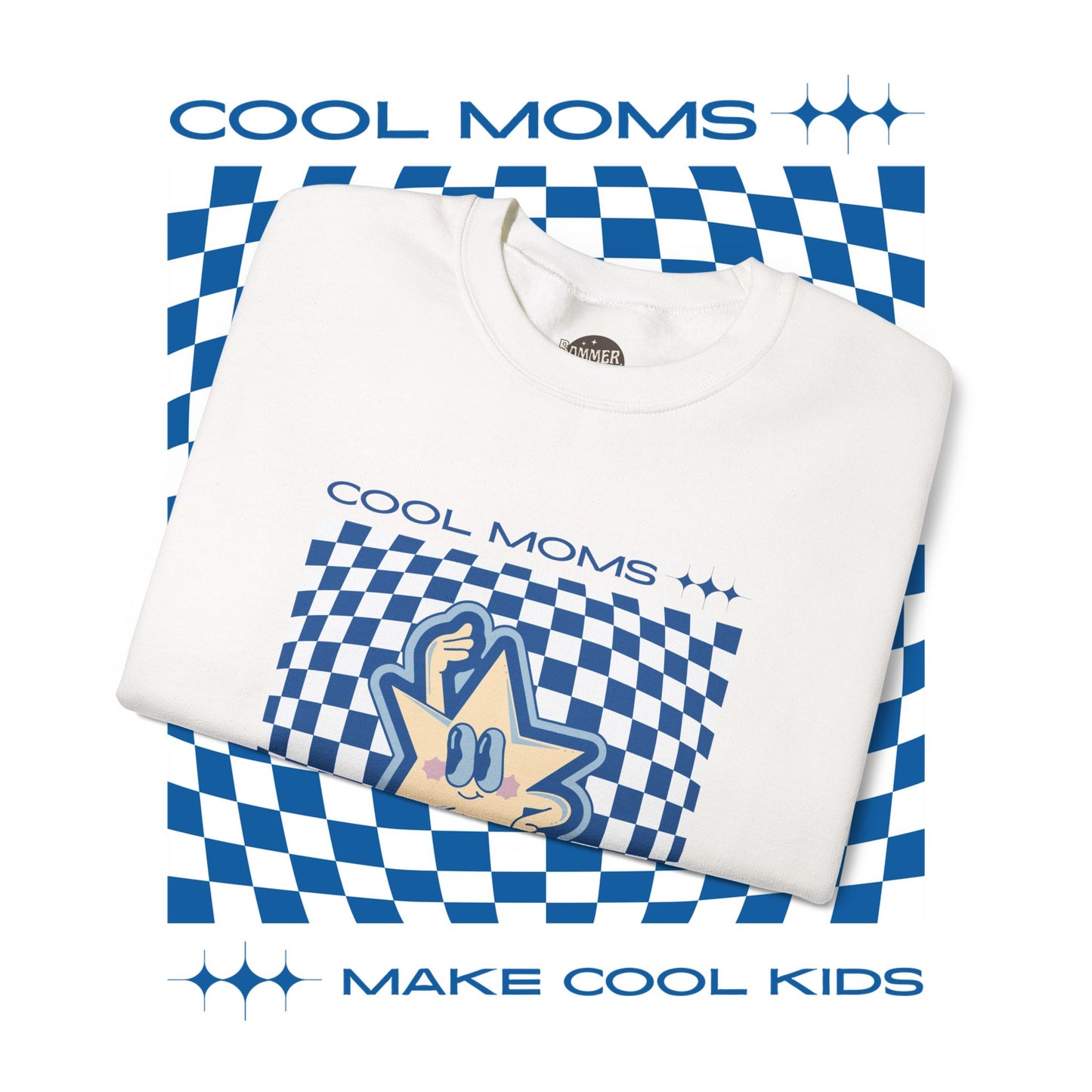 Cool Moms Make Cool Kids Sweatshirt, Unisex Crewneck Jumper, Mom Gift, Mother's Day, Mom Birthday, Parenting Apparel