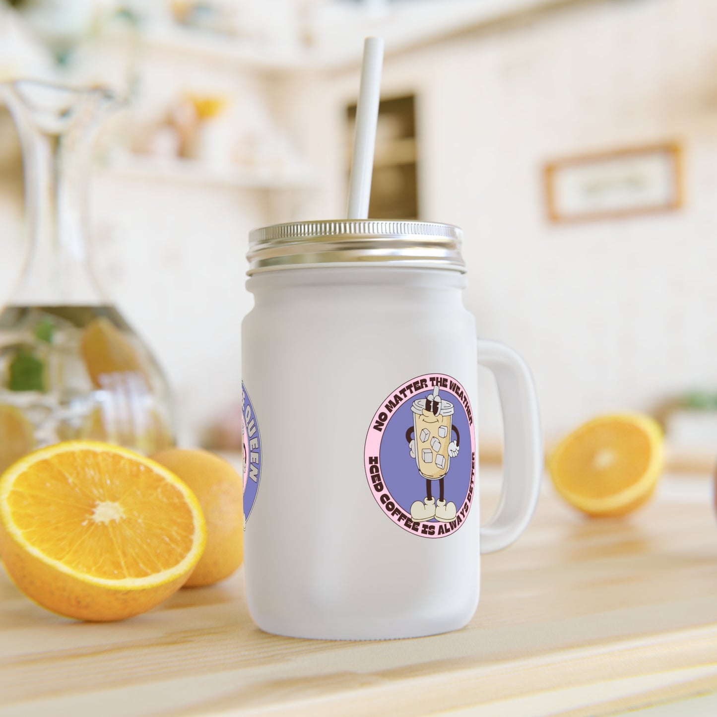 Iced Coffee Lover Mason Jar